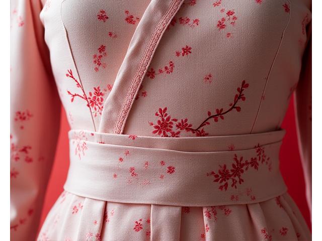 現代的なデザインに取り入れられた日本の伝統的な桜の和柄