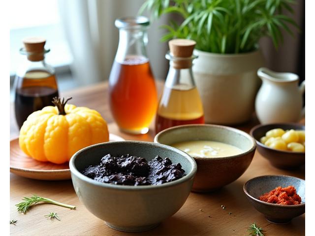 彩り豊かな日本の発酵食品たち（味噌、醤油、納豆、甘酒など）