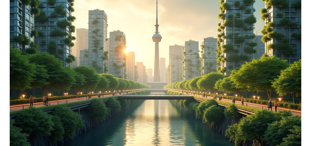 自然と技術が融合した未来の東京スカイライン