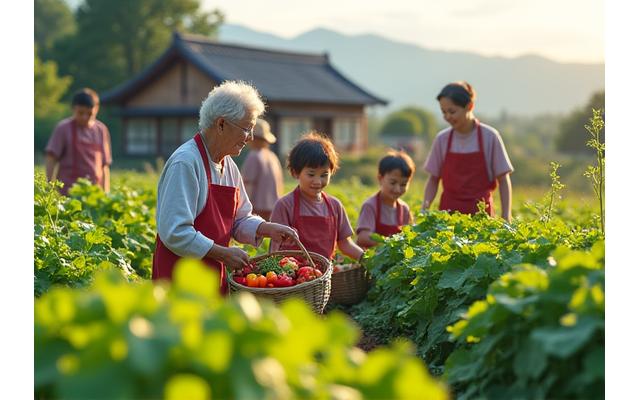 コミュニティ支援型農業で収穫された新鮮な野菜